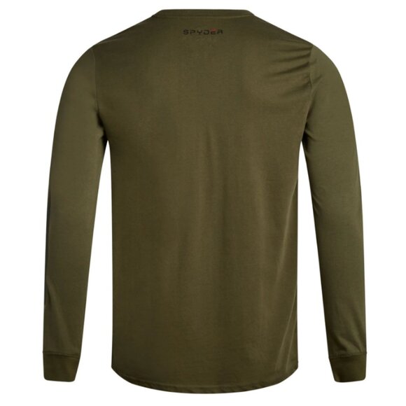 NEW SPYDER Mens Split Logo Long Sleeve - Sage - Picture 3 of 3